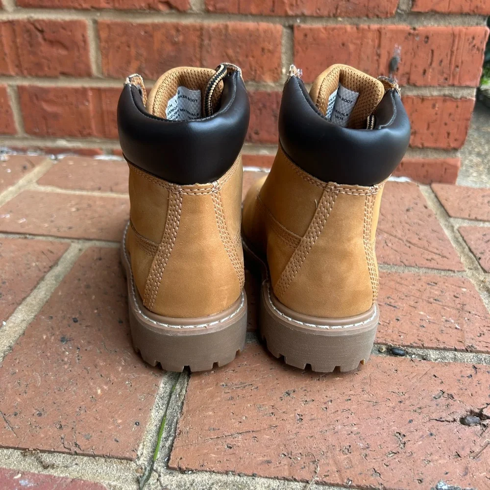 Youth Freeman Work Treemont Worker Lace Up Tan Boots
